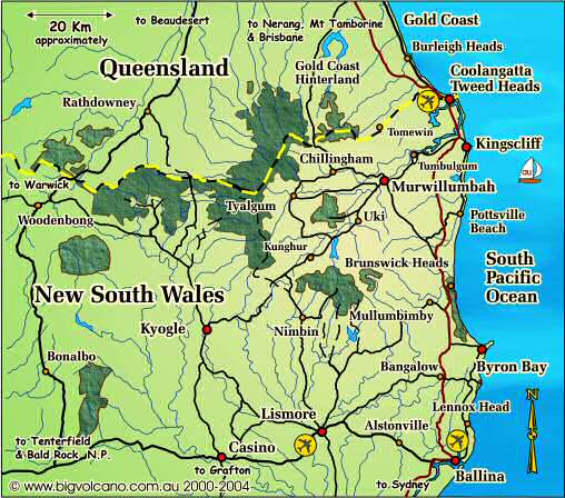 Clickable Locality Map For The Ballina Byron Bay Tweed Coast